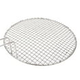 thumbnail image 4 of SPRING PARK Round Non Stick BBQ Barbecue Grilling Basket Stainless Steel Mesh Wire Net, 4 of 6