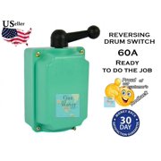 Drum Switch Forward Off Reverse Motor Control RainProof 60A Machinery Control