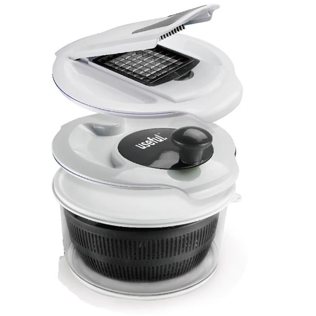 J Miles UHSM183BLK Salad Spinner with Chopper, Black Walmart Canada