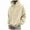 Beige, variant on Mens Oversized Hoodie Baggy Pullover Hoodie Plain Casual Hooded Sweatshirts Long Sleeve Sweater Plus Size Fall Winter Drawstring Hoody with Front Pocket Outdoor Hooded Top Sportswear