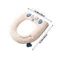 thumbnail image 3 of ZROBM Toilet Seat Covers, Toilet Seat Pad, Seat Cover Toilet, Toilet Seat Mats, Toilet Seat Cushion, Washable, Round, Waterproof, Thick, 3 of 6