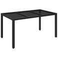 thumbnail image 2 of vidaXL 5 Piece Garden Dining Set with Cushions Black Poly Rattan, 2 of 5