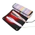thumbnail image 3 of Hair Tool Organizer Bag with Heat Resistant Mat Removable Travel Storage Case for Hot Air Brushes Curling Irons Unicorns and Rainbow Stripes, 3 of 8