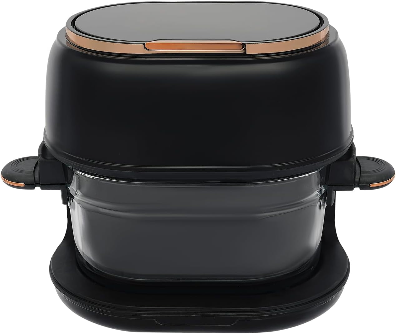 4.2 QT Air Fryer with Glass Basket & Touchscreen, Visible Baking Basket Air Fryer Small, Tabletop Oil-Free Cooker for Healthy Frying Baking,Chicken Fries Vegetables