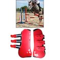 thumbnail image 3 of Botas de tendón de caballo (dentera y trasera), botas de montar con protección de de nudo de tendón de caparazón Frente Rojo L SM SunniMix Bota de tendón de caballo, 3 of 6