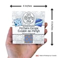 thumbnail image 3 of Oh Color Me Mini Doodle Coloring Books for Adults, 3 Pack, Mandalas, Patterns & Positive Words, 4" x 4", 50 Pages - 100lb Thick Paper, Simple Illustrations with Thick Lines, Stress Relief Bold & Easy, 3 of 9