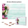 thumbnail image 6 of Sikiie Flowers And Turquoise Wooden Puzzle, Jigsaw Puzzles, Jigsaw Puzzles 1000 Pieces, Custom Jigsaw Puzzle for Adults (29.5×19.7in, Horizontal), 6 of 9