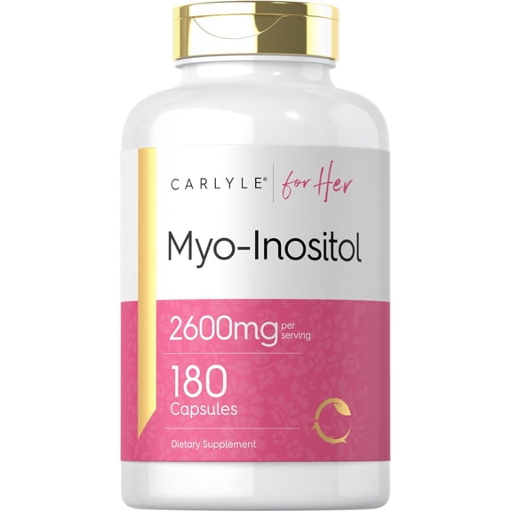 Myo-Inositol 2600mg | 180 Capsules | High Potency Supplement | by Carlyle