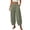 CV26_Green, variant on Linen Barrel Pants Women Wide Leg Palazzo Summer Baggy Harem Pants Boho Casual Trousers with Pockets Beach Vacation Khaki M