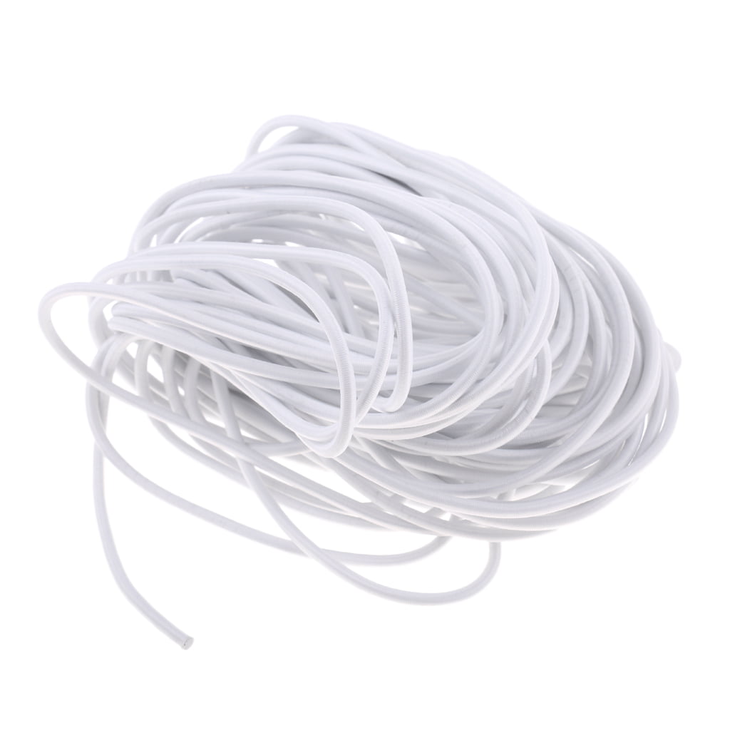 WHITE BUNGEE CORD bungie elastic rope shock flexible abrasion & UV resistant new 
