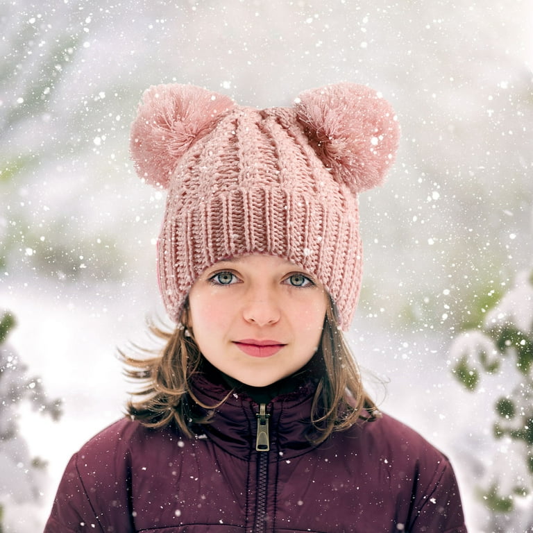 Baby pink winter hat new arrivals