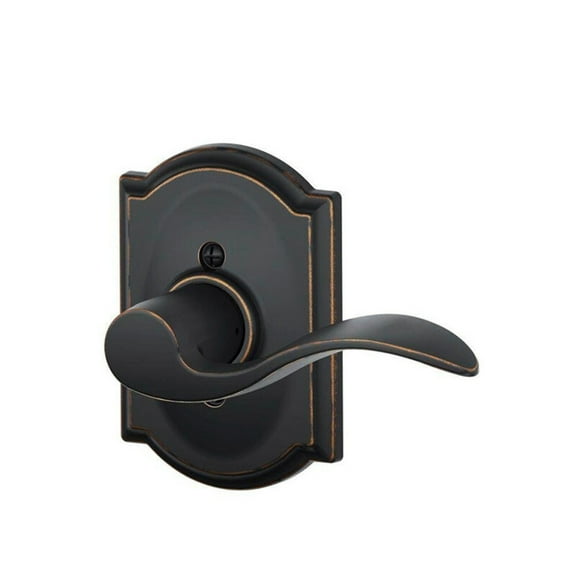 Schlage Residential F170 ACC 716 LH Grade 2 Single Dummy Accent Lever Antique Bronze Finish