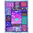 thumbnail image 4 of 9 Year Old Girl Birthday Gift Ideas Throw Blanket, 9th Birthday Gifts for Girls, Happy 9th Birthday Decorations, Best Birthday Gifts for 9 Year Old Girls Daughter Bestie Sister 50" x 60", 4 of 6