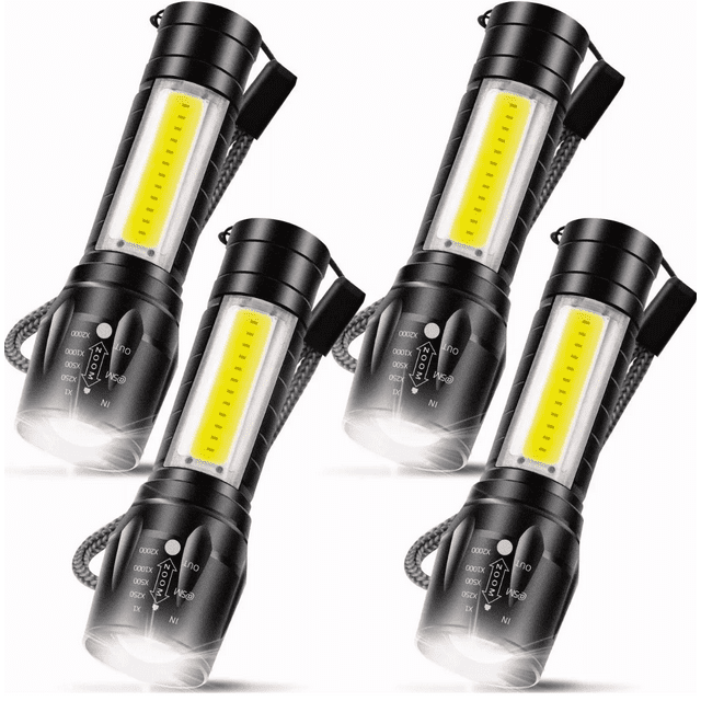 Juego de 4 Lamparas Tactica Recargable Led
