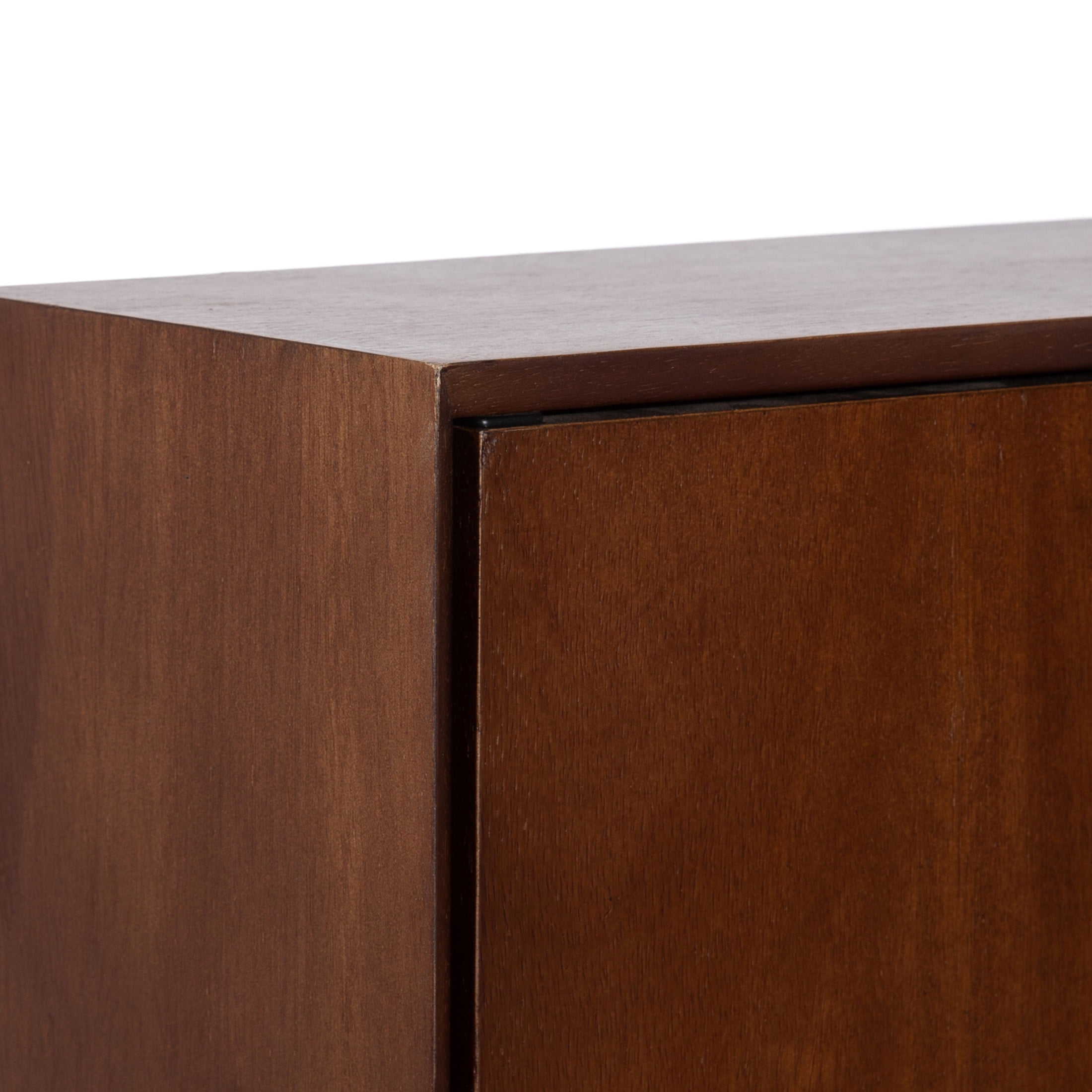 Kate and Laurel McCutcheon Modern Two-Door Floating Bathroom Cabinet, 22 x 7 x 28, Walnut Brown, Decorative Mango Wood Over the Toilet Storage Cabinet for Living Room or Entryway Decor