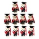 thumbnail image 1 of 10pcs en pie mini graduación oso dio dy bouquet decoración mini oso muñeca, 1 of 5