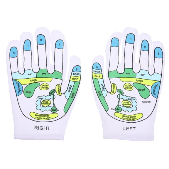 Oasiva Hand Acupoint Massager Gloves for Hand Spa Tired Release Elastic Acupressure Reflexology Gloves with ExfoliatingTexture