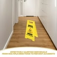 thumbnail image 3 of IFANLANDOR 2Pcs Floor Safety Caution Sign Yellow A-Frame Foldable For Wet Floor Situations In Cinemas, 3 of 8