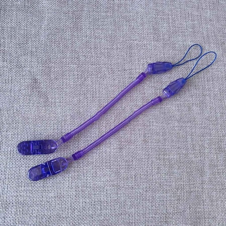 3pcs Baby Infant Newborn Toddler Spring Dummy Pacifier Soother Nipple Clip Chain Holder Strap
