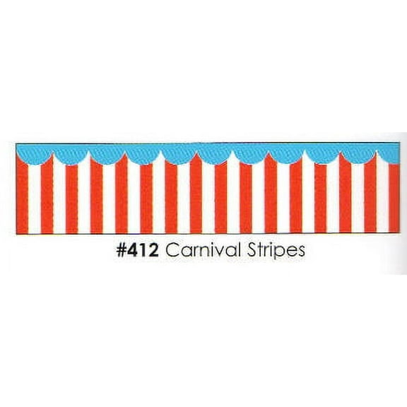 Carnival Stripes 3 Strips Edible Frosting Photo Cake Border Decoration