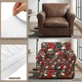 thumbnail image 4 of CHAQLIN 2 Piece Couch Covers Skull And Red Roses Pattern Couch Sofa Cover, Individual Cushion Cover Brushed with Modern for Living Room, 4 of 5