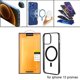thumbnail image 3 of Caja del teléfono Clear anti-caída a prueba de golpes a prueba rápida delgado imán ligero imán de protección de marco de protección de cubierta de Negro Sunnimix Carcasa de telefono, 3 of 8