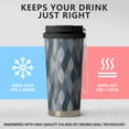 thumbnail image 2 of 18oz Double Drinking Coffee Mug – Vacuum Insulated Stainless Steel Travel Cup with Leakproof Lid, 316 Steel Thermos Tumbler for Hot & Cold Beverages, 2 of 7