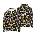 thumbnail image 4 of Zufioo Flower Butterfly Design Fleece Comfortable Hoodie for Mens,Sweatshirt for Men,Pullover Hooded Sweatshirt for Men -Medium, 4 of 5