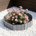 thumbnail image 4 of Tuvgenk Yard Garden Fence Gray 9.6 x 3.9 in Resin, Landscape Edging for Decorative Flower Beds, Lawn Borders Easy Assembly with Ground Stakes, 4 of 6