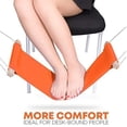 thumbnail image 4 of Mini Soporte De Reposapiés Ajustable, Hamaca Para Pies De Escritorio De Oficina Para Dormitorio De Oficina En Casa, 4 of 5