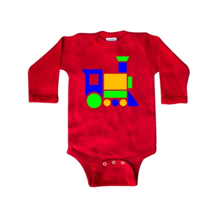 

Inktastic Cute Colorful Train Gift Baby Boy or Baby Girl Long Sleeve Bodysuit
