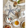 thumbnail image 3 of Beige Starfish Coastal Kitchen Dish Towels for Drying Dishes Set of 4, Seaside Nautical Summer Rustic Waffle Weave Microfiber Hand Tea Bathroom Towels Quick Dry & Absorbent Towel 15.7x23.6, 3 of 7