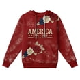 thumbnail image 4 of 250 Anniversary Usa Shirt Women's Casual Hoodie With American 250Th Anniversary Print 250 Years Flag Patriotic Shirt, 4 of 4