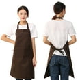 thumbnail image 3 of PALIFEUR Cotton Aprons Dirt-proof Waterproof Aprons for Women with Extra Lage Pockets, Solid Color Adjustable Cooking Aprons Suitable for Kitchen Gardening, Cooking Aprons for Women Man, 3 of 3