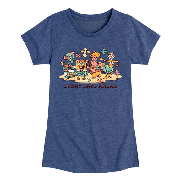 SpongeBob SquarePants - Sunny Days Ahead - Toddler & Youth Girls Short Sleeve Graphic T-Shirt