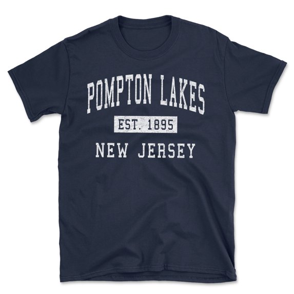 Pompton Lakes New Jersey Classic Established Men's Cotton T-Shirt