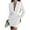 White, variant on KIHOUT Plus Size Dresses For Women Women Casual Solid Dress V Neck Turndown Collar Long Sleeve Dress Button Mini Suits Dress Semi Formal Dresses