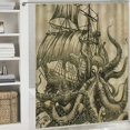 thumbnail image 6 of Orinice Octopus Tentacles Bathroom Decor Set - Colorful Luxurious Graphic Print Polyester Fabric Shower Curtain Set with Hooks 36x72, 6 of 7