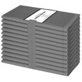 thumbnail image 1 of Cotton Clinic 100% Cotton Cloth Dinner Napkins - Pack of 12 - 17x17 inches - Gray, 1 of 7