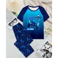 thumbnail image 6 of Fiodrimy Boys Pajamas Little Big Boys Short Sleeves and Pants Pajamas 2-Piece Pjs Set Kids Sleepwear Size 8-14, 6 of 7