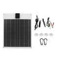 thumbnail image 2 of Solar Battery Maintainer, 20W Monocrystalline Silicon RV Solar Panel Solar Battery Solar Panels with an Intelligent Charging Chip for Diverse Applications Including Charging, 2 of 7