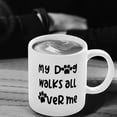 thumbnail image 3 of My Dog Walks All Over Me Mug Dog Mom Coffee Cup Gift For Her Gift For Dog Owner Dog Dad Paw Print Coffee Mug Dog Parent, Ceramic Novelty Coffee Mugs 11oz, 15oz Mug, Tea Cup, Gift Present, 3 of 4