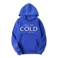 thumbnail image 4 of JUSLIO Mens Graphic Hoodies Long Sleeve Pullover Kangaroo Pocket Sweatshirts Hoodies Blue S, 4 of 6
