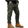 thumbnail image 4 of Rvwovn Men's Ripstop Cargo Pants, Zipper Pockets Work Pants for Construction, Hiking and Outdoor Use, 4 of 6
