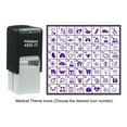 thumbnail image 4 of Printtoo Personalized Medical Theme Icons Rubber Stamp Self Inking Stamper 24 mm-Violet, 4 of 7