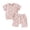 Pink, variant on Bagilaanoe 2pcs Toddler Baby Girl Shorts Set Short Sleeve Print T Shirt Tops + Shorts 3M 6M 12M 18M 24M 3T Kids Casual Summer Clothes