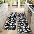 thumbnail image 4 of Kitchen Rugs Sets Of 2,Ghost Boo Halloween Pattern Anti Fatigue Kitchen Mat Rugs Non Slip Washable,Decorative Kitchen Floor Mats for Kitchen,Sink,Laundry,17"X47", 4 of 5