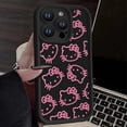 thumbnail image 4 of Sanrio funda de teléfono de Anime para iPhone, 11, 12, 13, 14, 15 Pro Max, X, XS, XR, X, 8, 7 Plus, SE2, funda de silicona, lindo y fresco, Gato de Hello Kitty, 4 of 5