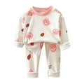 thumbnail image 1 of Odeerbi 0-13 Años Pijamas de Algodón Para Niños Y Niñas Con Camisetas de Manga Larga Estampadas Pantalones Pijama de Dos Piezas Acondicionador de Ropa Para Dormir, 1 of 5
