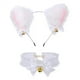 thumbnail image 1 of [Yuexinghui] IP ProcesadoZHHalloween Felpa Orejas De Gato Diadema Collar Conjunto Sexy Cosplay Conjunto Blanco Gato Orejas Campana Diadema Y Collar ANGGREK Accesorios de cosplay, 1 of 3